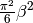 \frac{\pi^2}{6}\beta^2