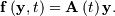 \mathbf{f}\left(\mathbf{y},t\right)=\mathbf{A}\left(t\right)\mathbf{y}.
