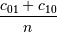 \frac{c_{01} + c_{10}}{n}